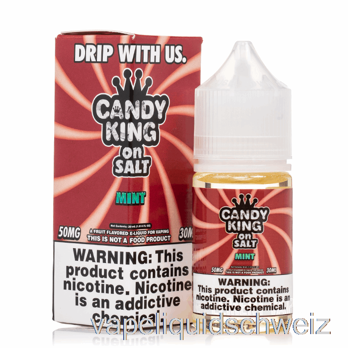 Minze - Candy King Salts - 30 Ml 35 Mg Vape Liquid E-Liquid Schweiz